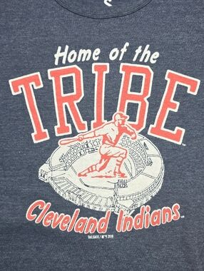 Tailgate MLB Cleveland Indians 'Home Of The Tribe' Graphic Tee Shirt Sz Sm 2018